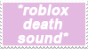 roblox death sound stamp
